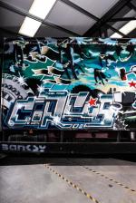 Volvo FL6 Turbo Zone Truck Art Car by Banksy 1988 года